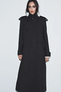 LONG WOOL COAT ZW COLLECTION LIMITED EDITION