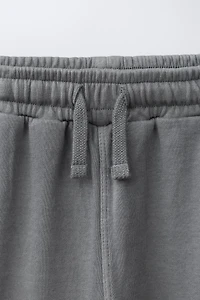 PANTALON EN MOLLETON DROIT INTERLOCK TEINT PIÈCE