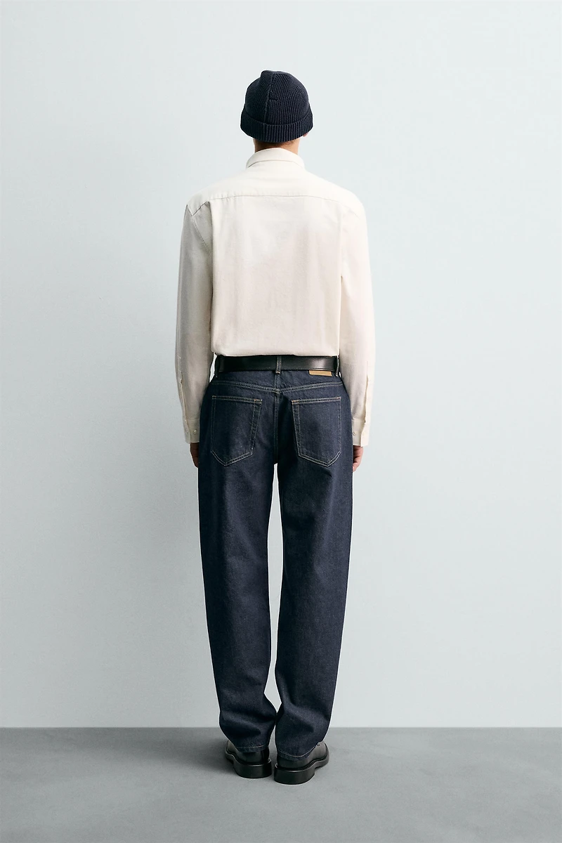 STRAIGHT ANKLE FIT SELVEDGE JEANS