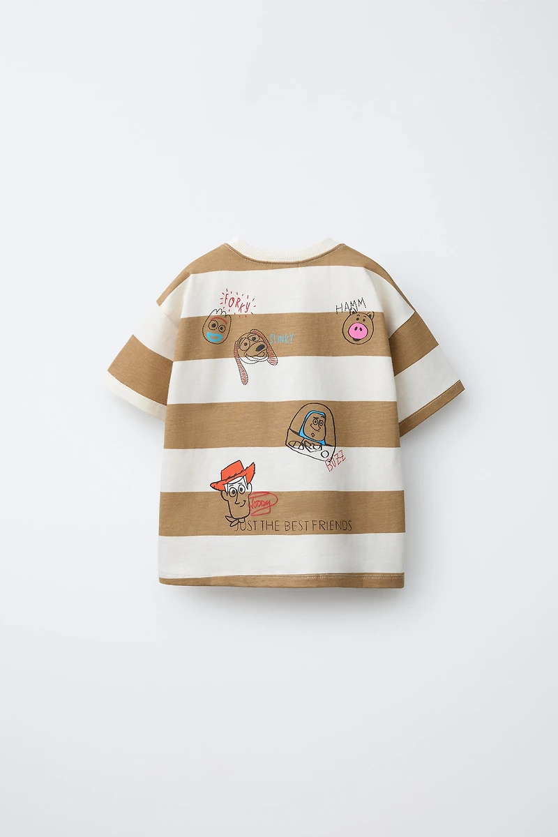 T-SHIRT À RAYURES ET PIÈCES TOY STORY © DISNEY PIXAR