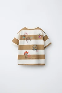 T-SHIRT À RAYURES ET PIÈCES TOY STORY © DISNEY PIXAR