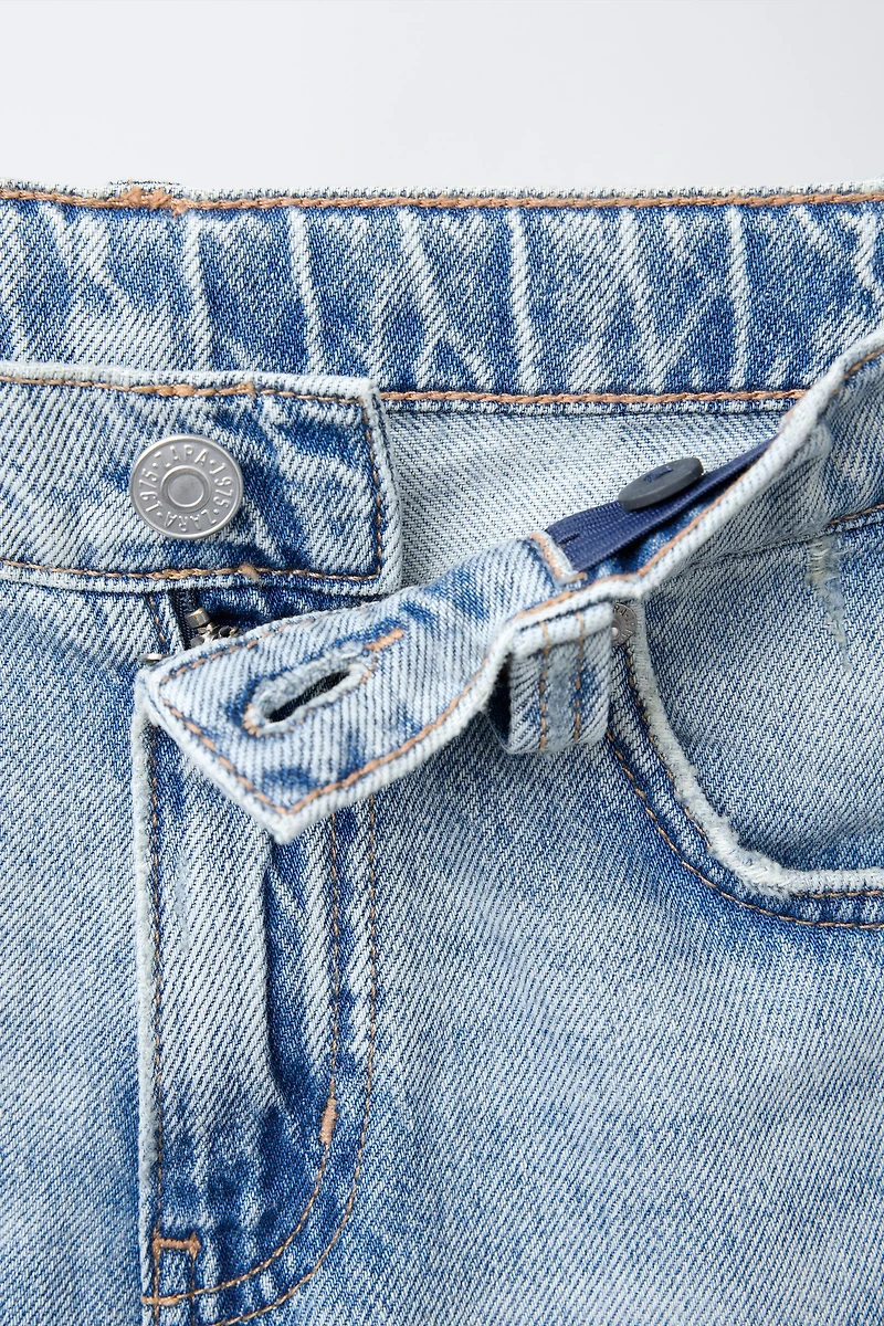 RIPPED RELAXED BAGGY JEANS