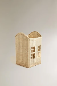 CORBEILLE ENFANT MAISON ROTIN