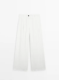 Pantalon barrel fluide couture