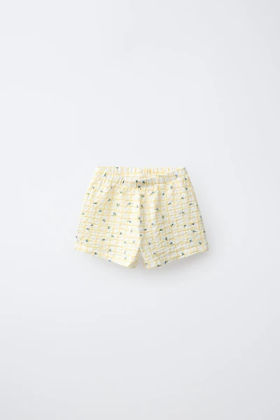 PLAID AND FLORAL SHORTS