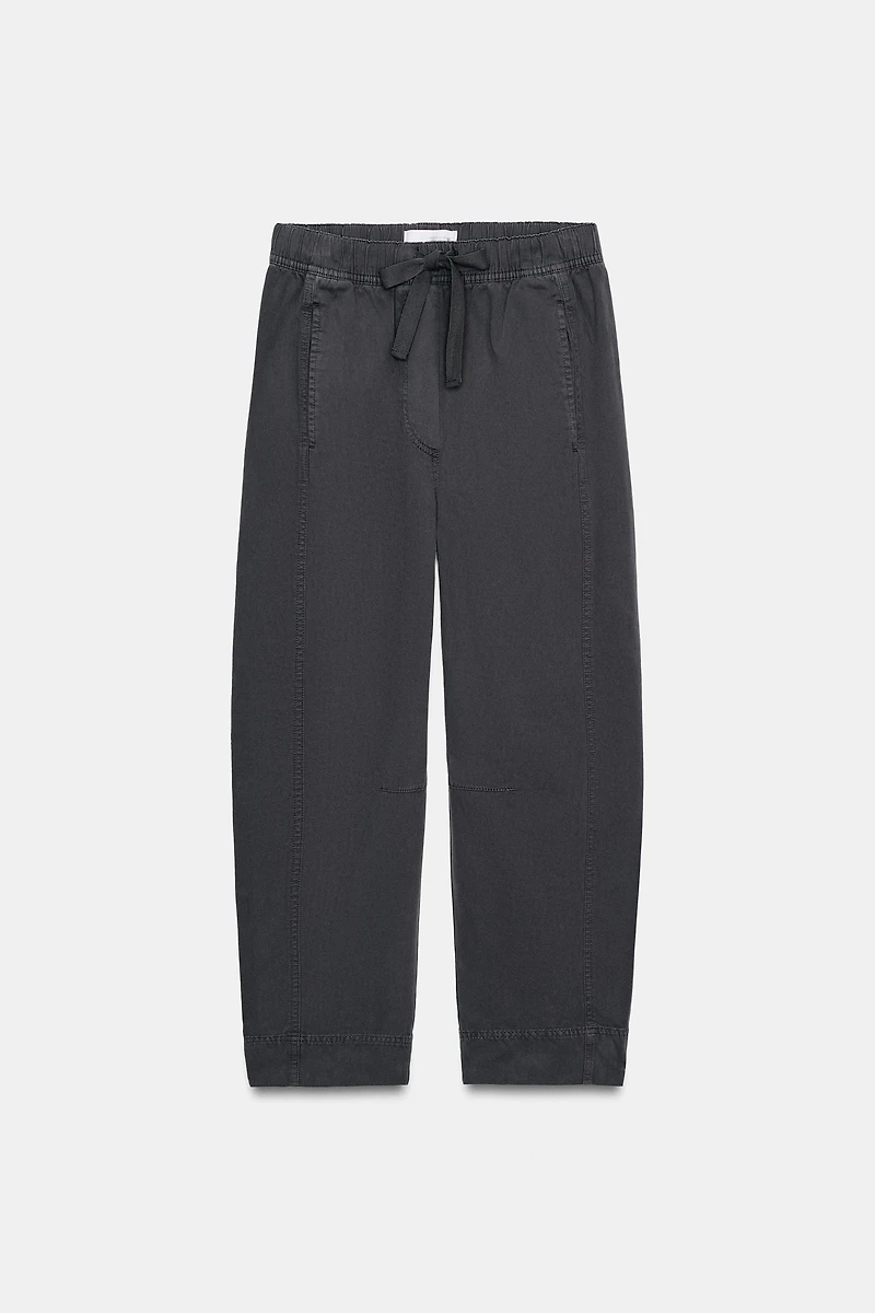 PANTALON À TAILLE ÉLASTIQUE