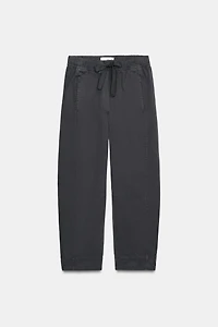 PANTALON À TAILLE ÉLASTIQUE