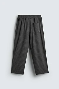 PANTALON RAYURES COUPE BAGGY