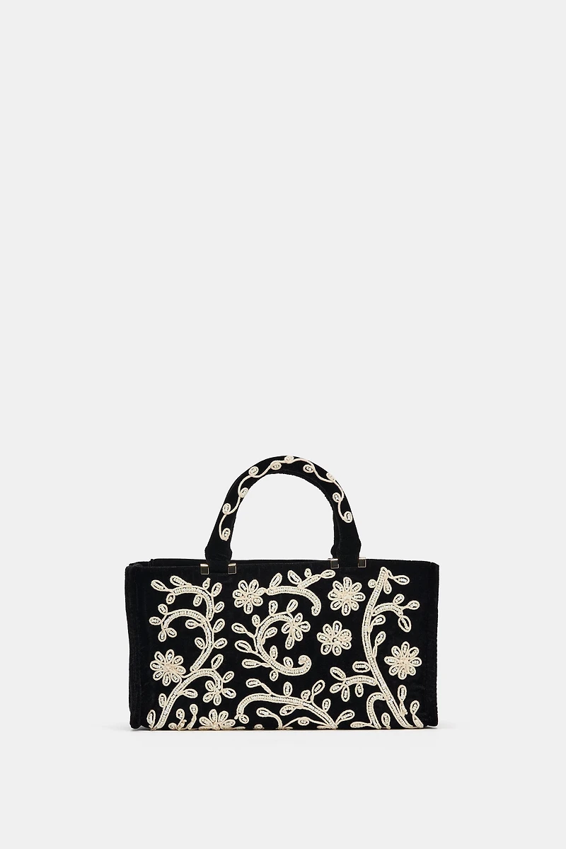 EMBROIDERED CITY BAG