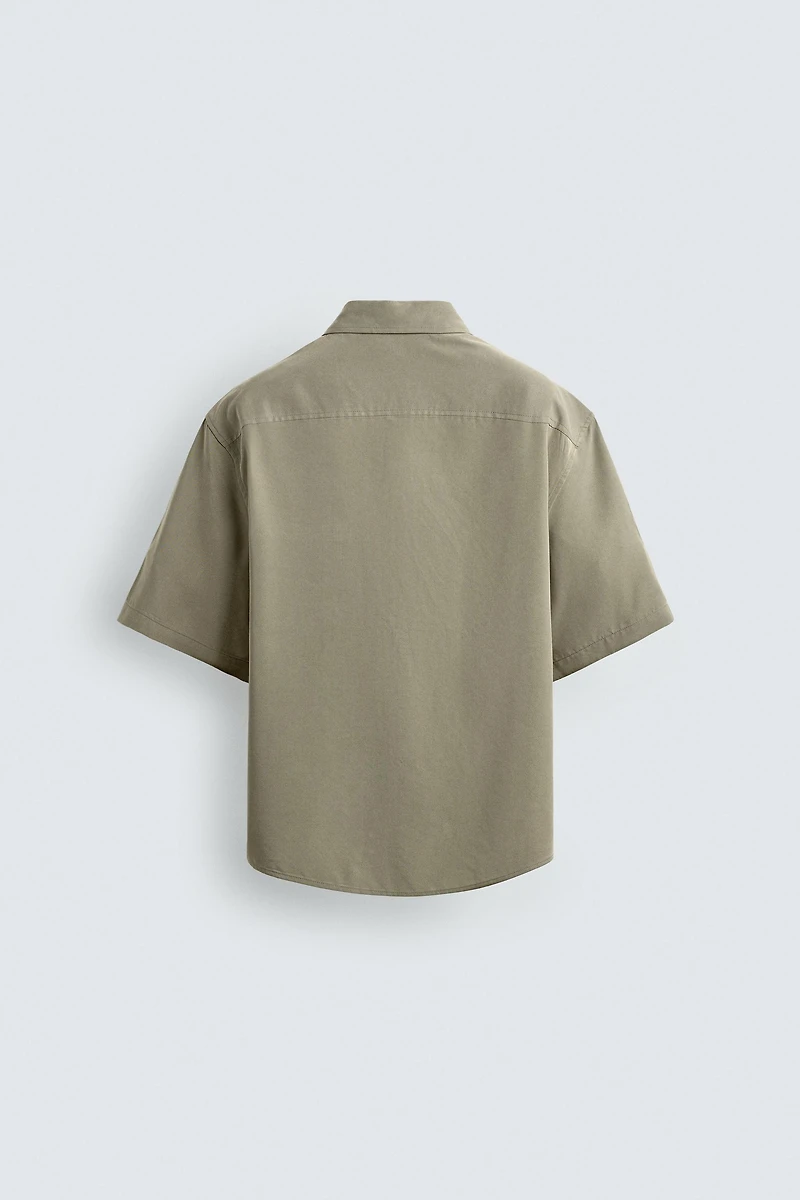 WASHED EFFECT RELAXED FIT SHIRT