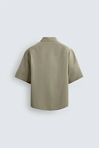 WASHED EFFECT RELAXED FIT SHIRT