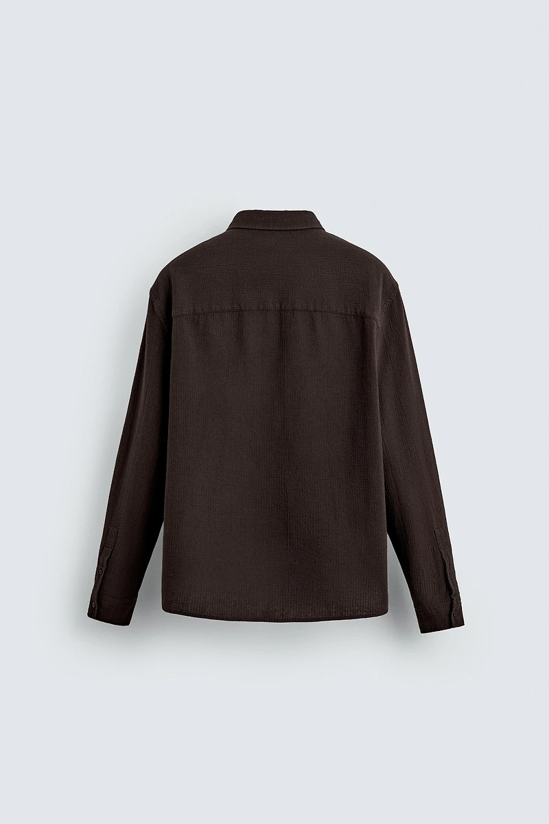 TEXTURED CHECKERED SHIRT