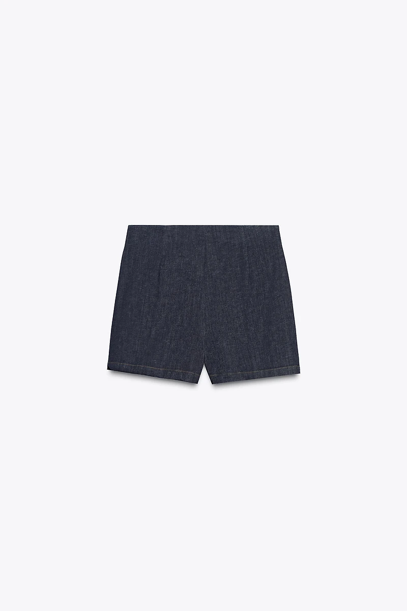 JUPE-CULOTTE CROISÉE BOUTONS