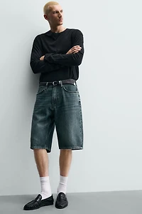 LOOSE FIT DENIM SHORTS