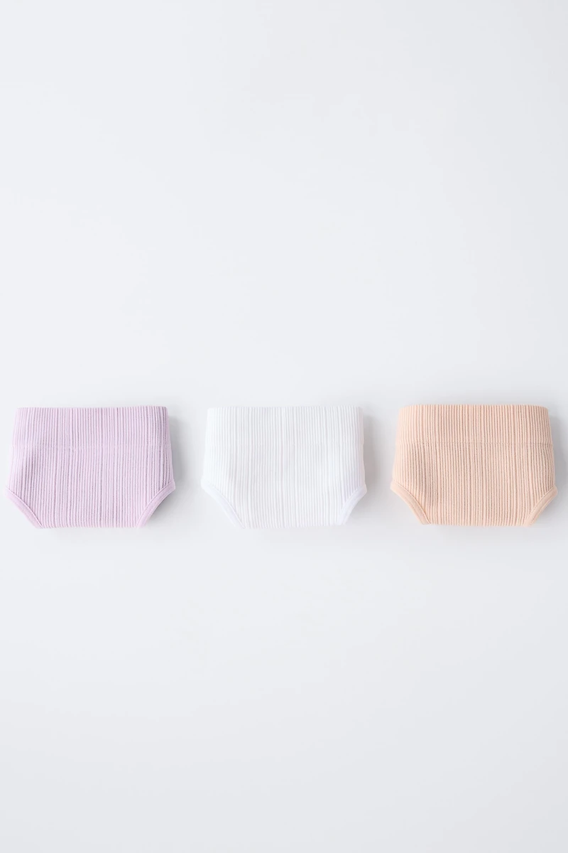 8-14 ANS/ LOT DE TROIS CULOTTES SANS COUTURES