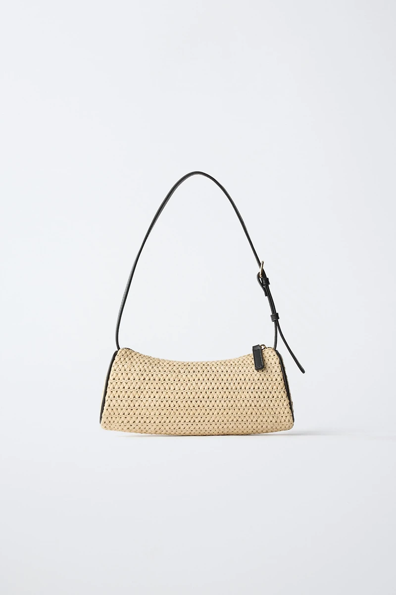 RAFFIA EFFECT BAG
