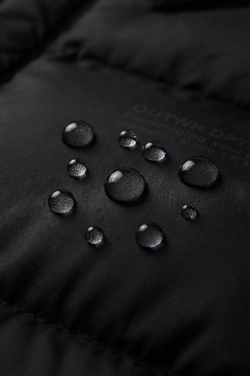 LIGHTWEIGHT WATER-REPELLENT HOODIE VEST