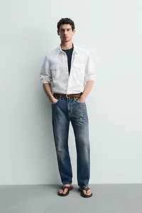 CHEMISE COTON - LYOCELL À POCHES