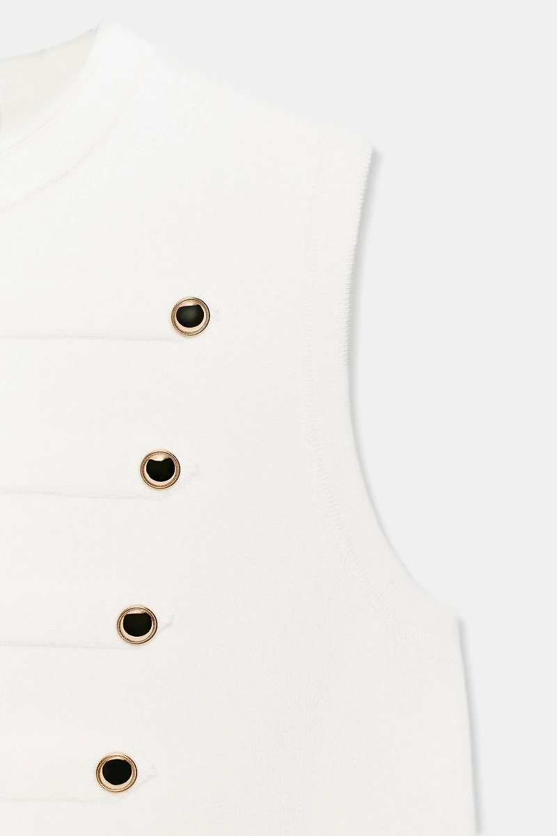 BUTTON VEST TOP