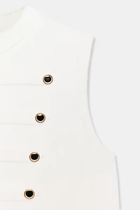 BUTTON VEST TOP