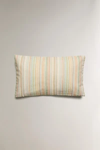 STRIPED THROW PILLOW COVER
