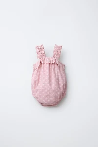 SWISS EMBROIDERED ROMPER