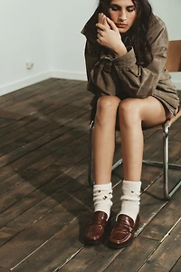 EMBROIDERED FLOWER SOCKS