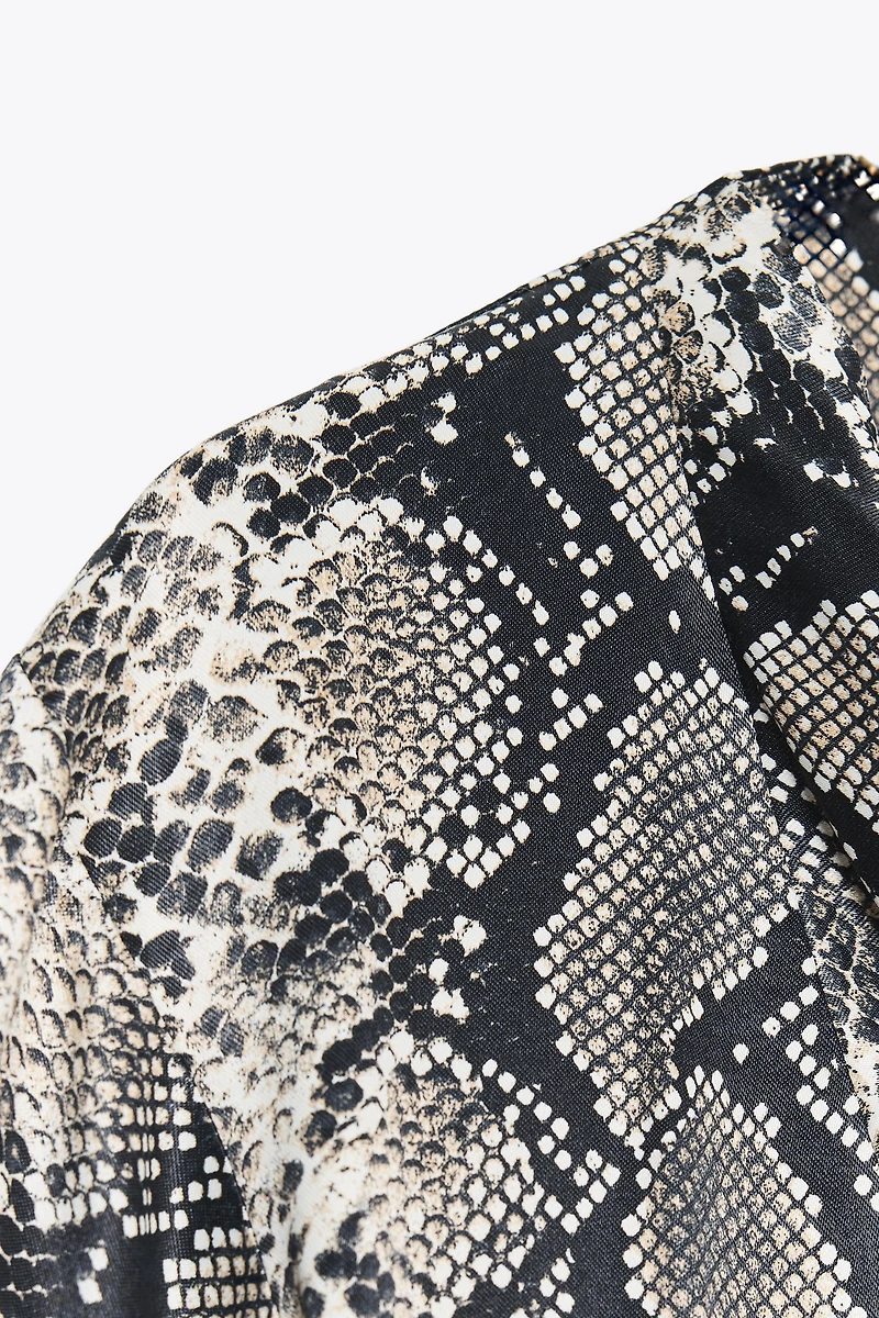 ANIMAL PRINT MINI DRESS