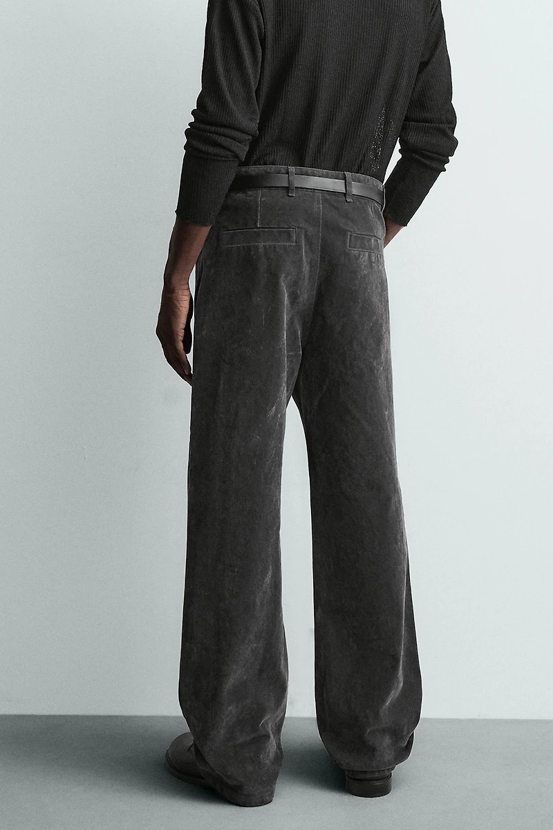 PANTALON RELAXED FIT FLOQUÉ