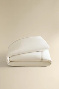 SATEEN DUVET COVER WITH BORDER (300 THREAD COUNT)