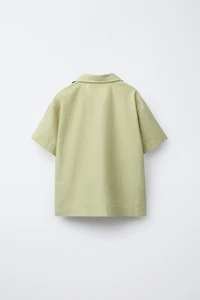 COTTON LINEN BLEND SHIRT