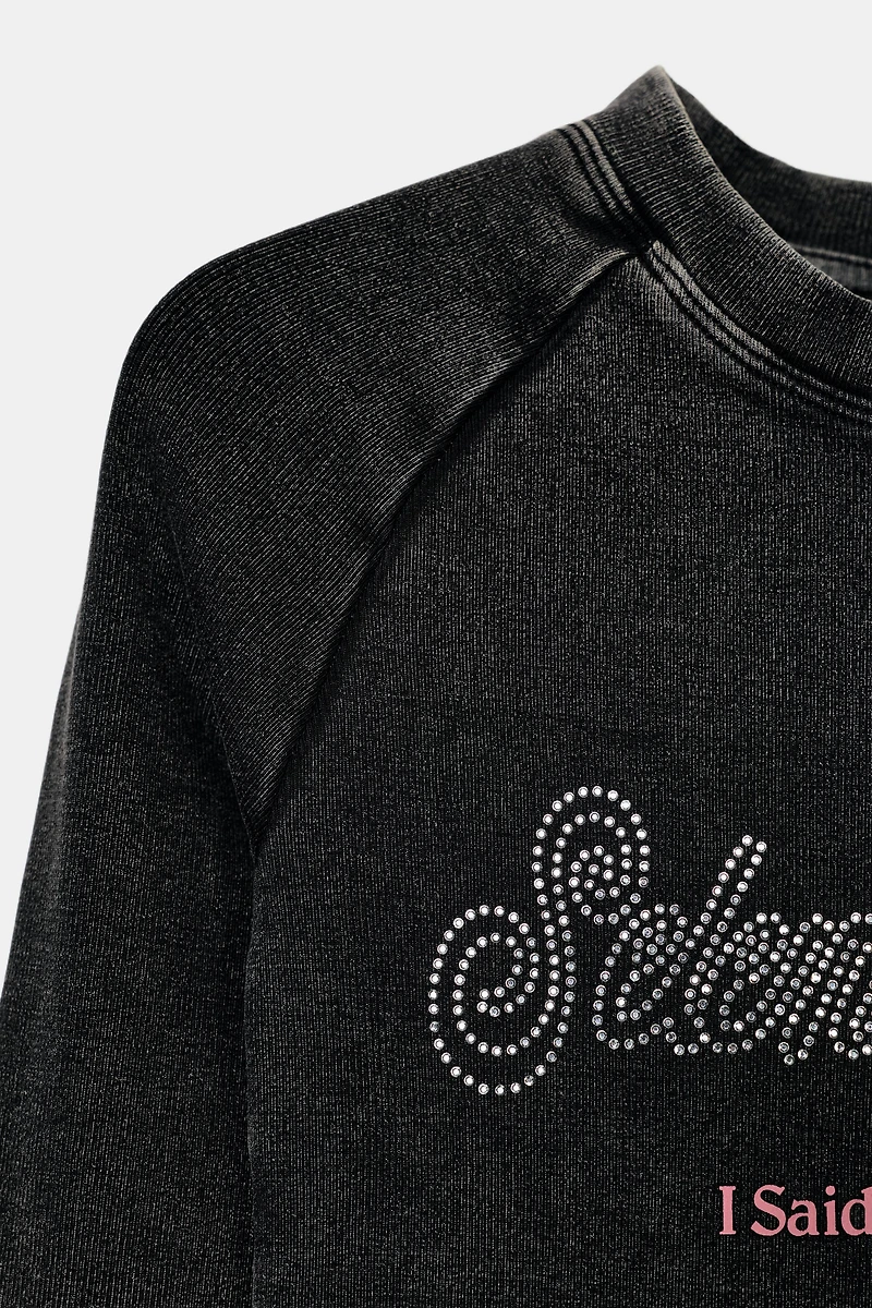 SELENA GOMEZ RIBBED T-SHIRT