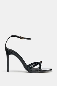 HIGH HEELED BUCKLE SANDALS