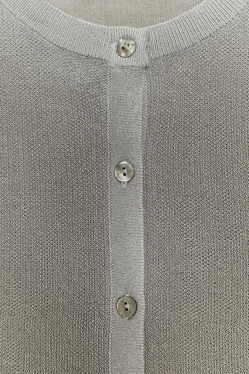 GILET EN MAILLE EFFET DÉGRADÉ