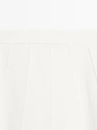 Flared midi skirt with seam details