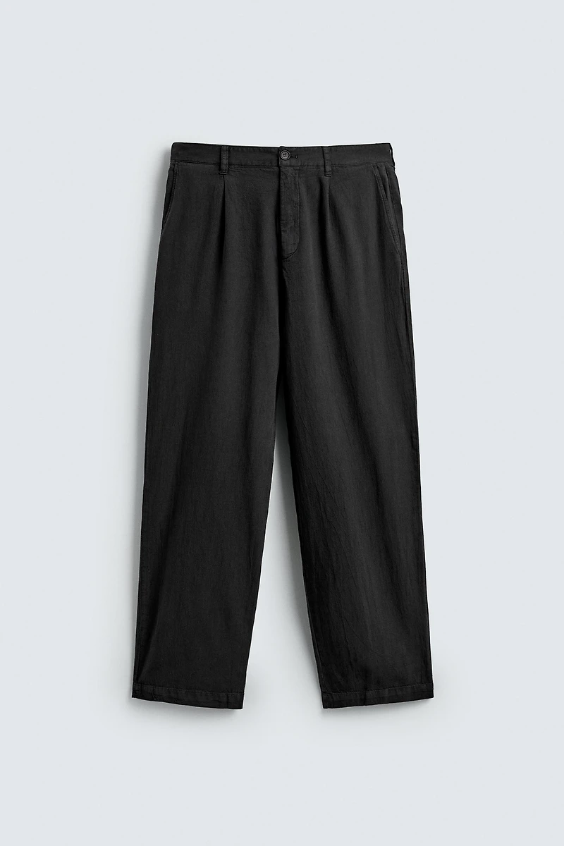 FLOWY COTTON - LINEN PANTS