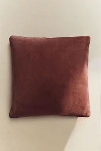 FAUX FUR THROW PILLOW COVER
