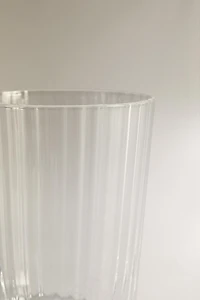 GLASS TUMBLER WITH LINES