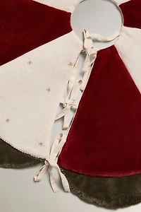 DÉCORATION PIED DE SAPIN VELOURS NOËL