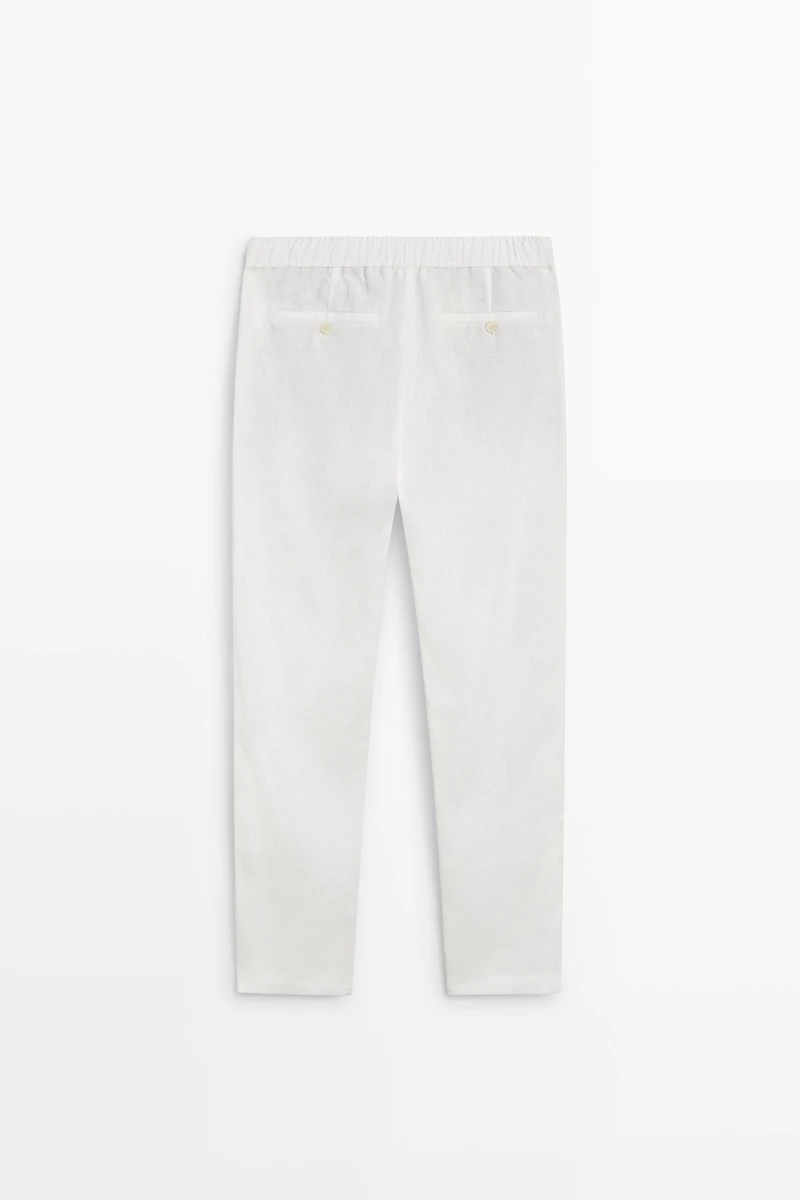 Pantalon jogging 100 % lin