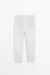 Pantalon jogging 100 % lin