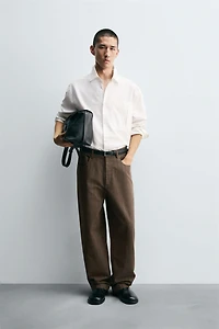 JACQUARD STRIPED BALLOON FIT PANTS