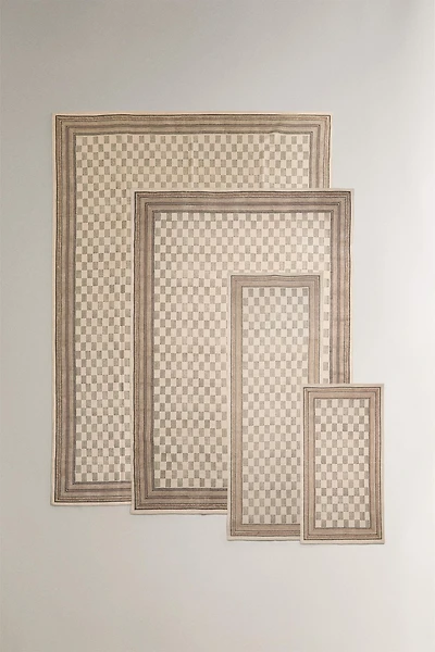 TAPIS COTON BLOCK PRINT