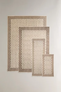 TAPIS COTON BLOCK PRINT