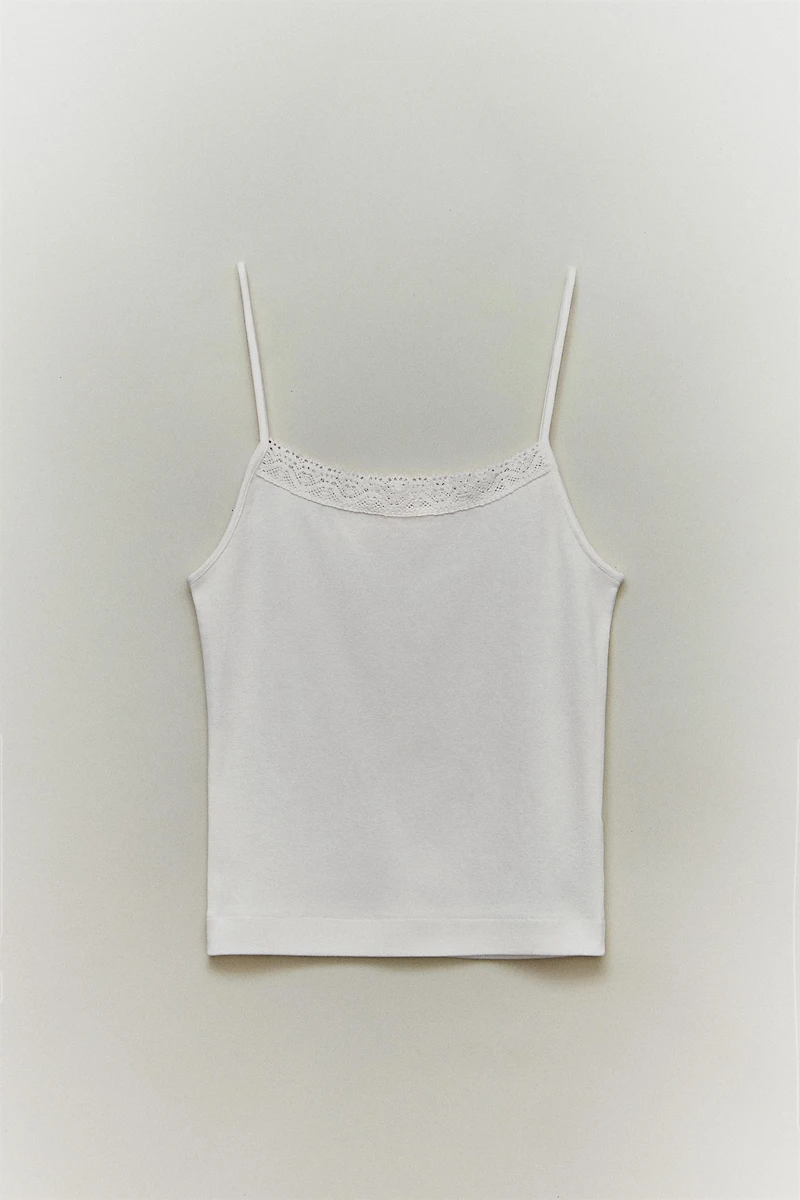 COTTON JERSEY TOP