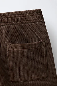 PLAIN PIQUÉ SHORTS
