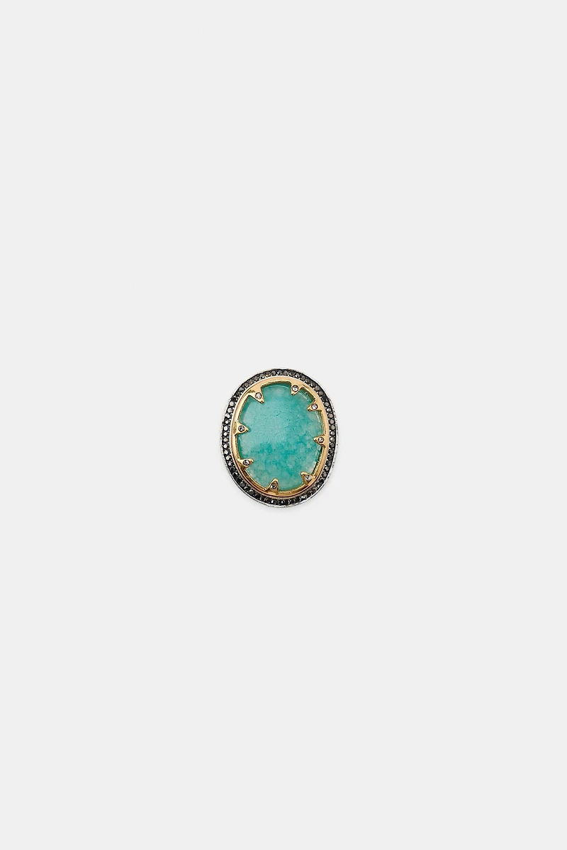 RHINESTONE STONE RING