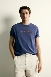 RELAXED FIT EMBROIDERED T-SHIRT