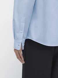 Cotton blend comfort twill shirt