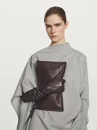 100% wool asymmetric ruffled blouse - STUDIO